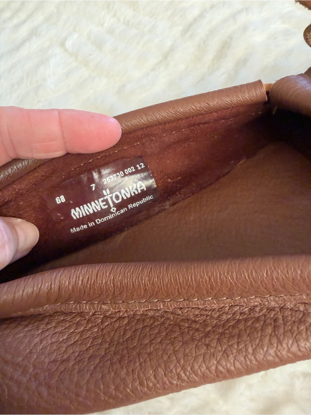 Minnetonka Women’s Deerskin Kilty Moccasins Driving Loafers. Worn Once. SZ 7. - Picture 5 of 7